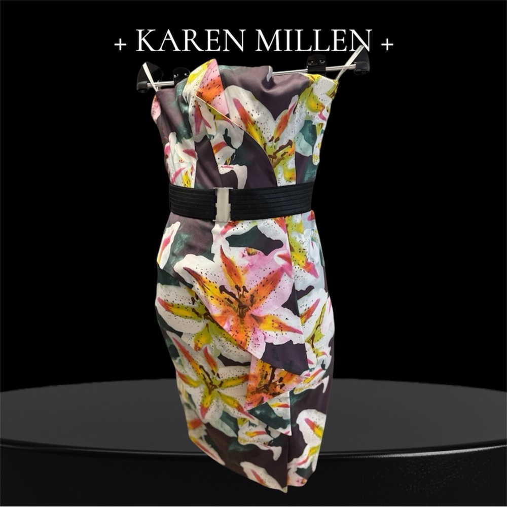 Karen Millen Floral Print Dress - Multicolor
